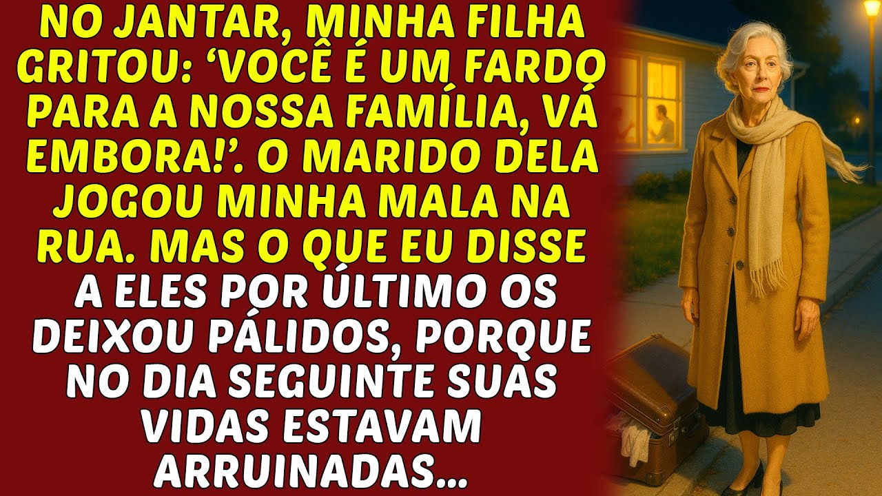 No jantar, minha filha gritou: “Você é um fardo para nossa família, vá embora!” Eu me levantei e