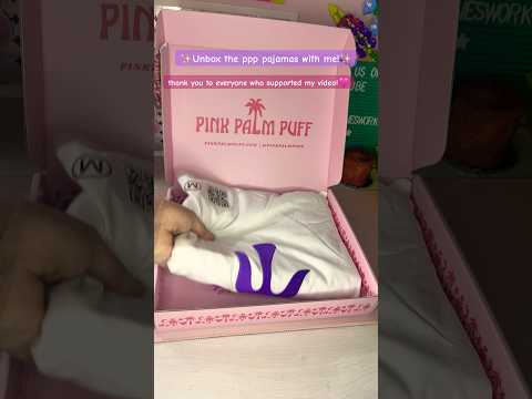 @pinkpalmpuff unboxing moment! 🩷🌴🌊Thank you so much!! #5klikes #pinkpalmpuffpajamas #ppp