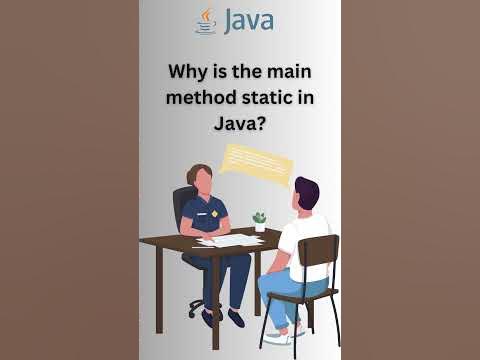Why is the main method static in Java - YouTube