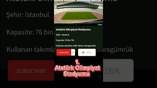 Türkiye nin en büyük 5 stadyumu