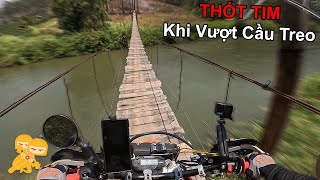 Offroad Đà Lạt #2 - THÓT TIM Khi Chạy Cào Cào Vượt Cầu Treo  Tại Đà Lạt - Xe Ôm Vlog