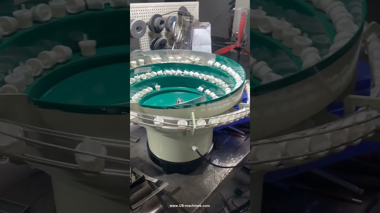 Automatic CBD oil bottle cap vibration sorting bowl cap sorting feeding system