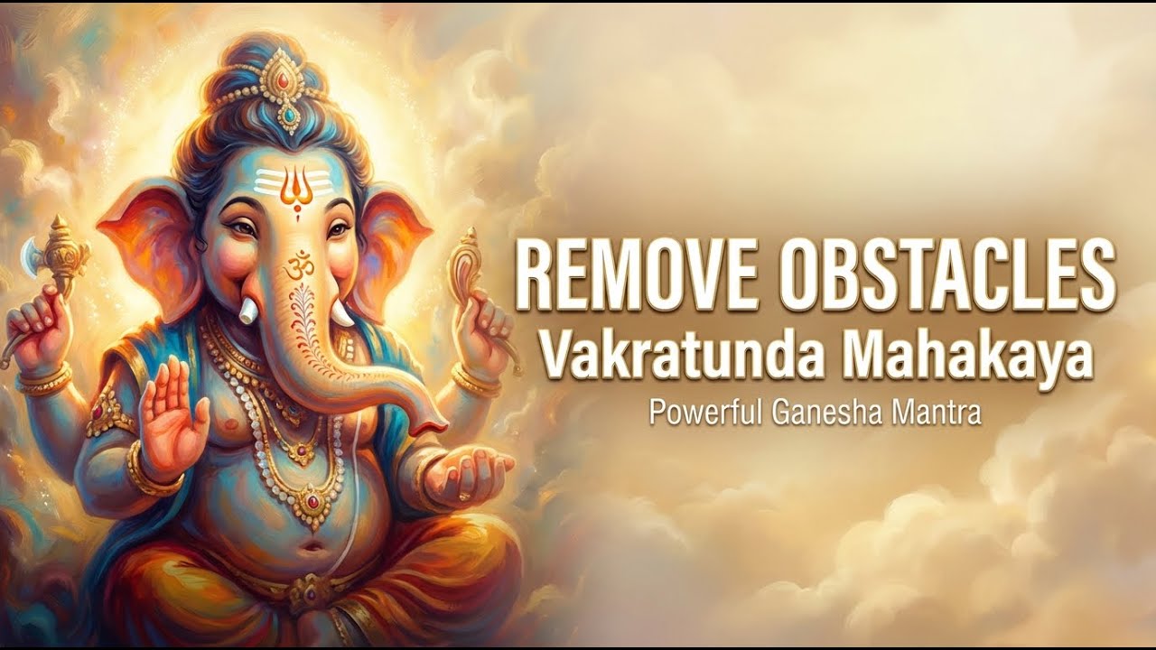 Powerful Vedic Mantra for Success & Good Fortune | Vakratunda Mahakaya In English | Obstacle Removed