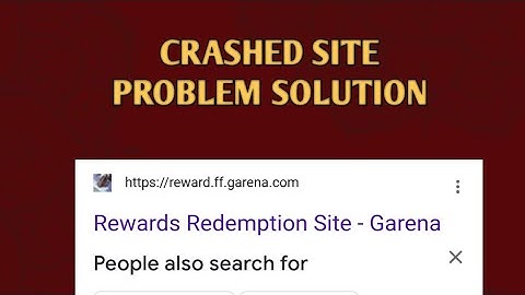 FF REDEEM SITE CRASHED , PROBLEM SOLUTION AM ALIVE , ANNDY , MANISH