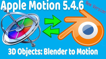 Apple Motion 5.4.6 | How to change the properties of 3D Objects | Blender to Motion