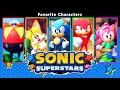 SONIC SUPERSTARS CHARACTERS | Sonic Knuckles Tails Amy Dr Robotbnik