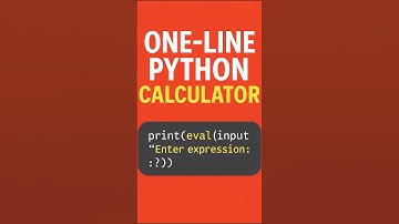 This ONE LINE of Python Will Blow Your Mind! 🔥 (Calculator Hack) #coding #python
