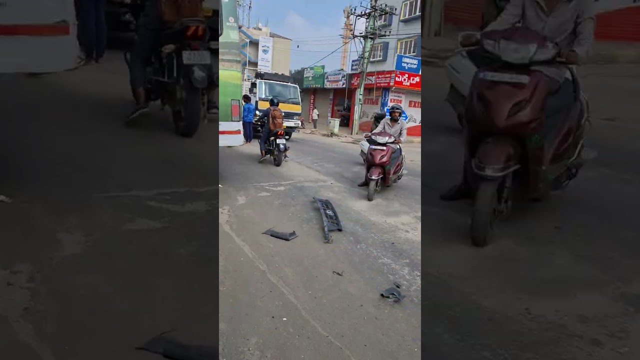 Accident in Kogilu Cross Yelahanka (25-4-25)  