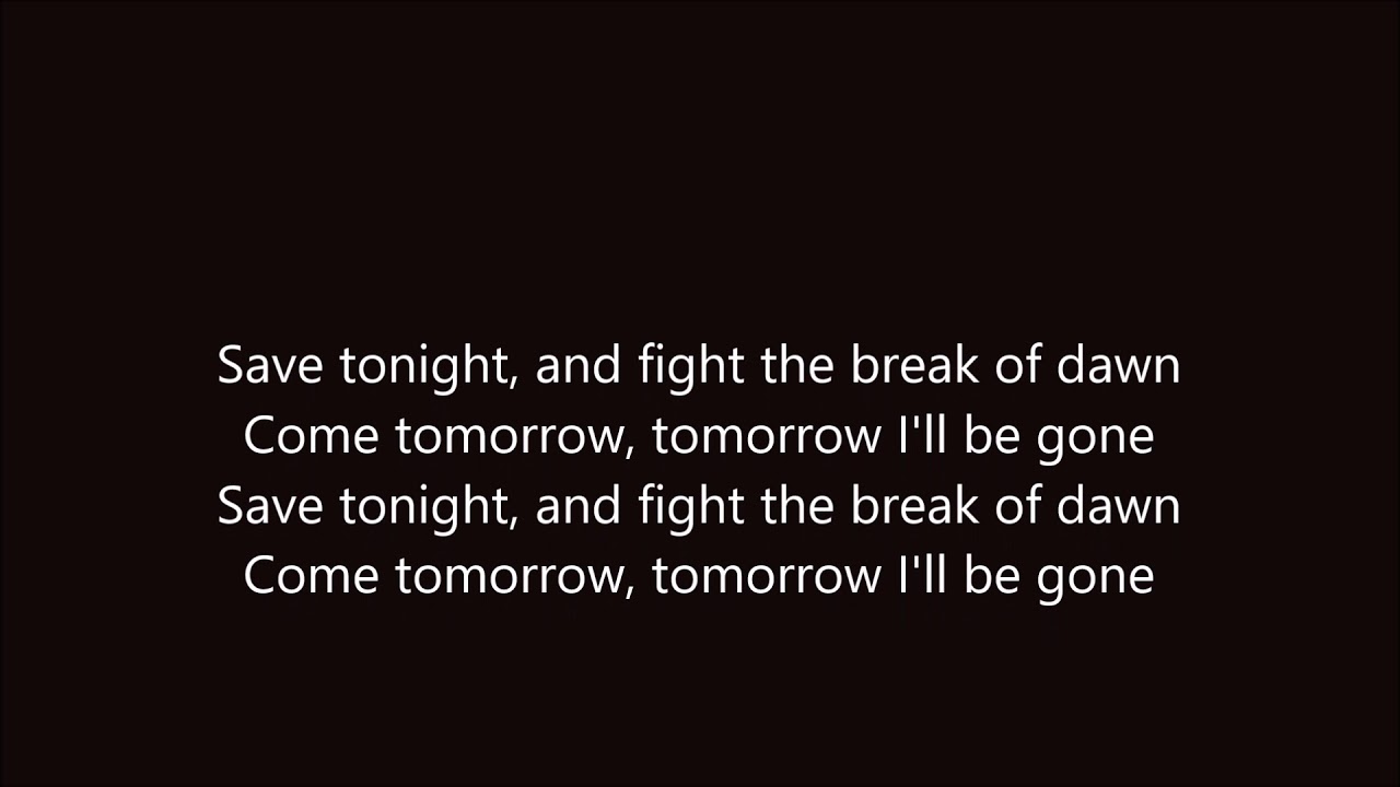 EagleEye Cherry Save Tonight (Lyric Video) YouTube EagleEye Cherry Save Tonight (Lyric Video) YouTube