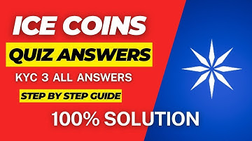 Ice Mining App Quiz KYC || Ice Network KYC Step 3 Quiz || Ice Network Quiz Answers *SOLVED*