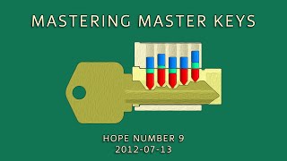 Deviant Ollam 'Mastering Master Keys' [HOPE Number 9]