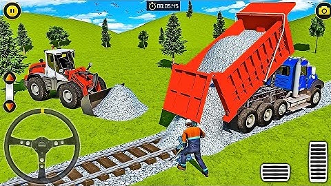 JCB Simulator: JCB Games 2024 - Railway Construction Simulator 3D - Android Gameplay