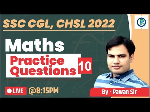Live Practice Session #10 | Maths For SSC CGL 2021, SSC CHSL 2021 | By Pawan Rao