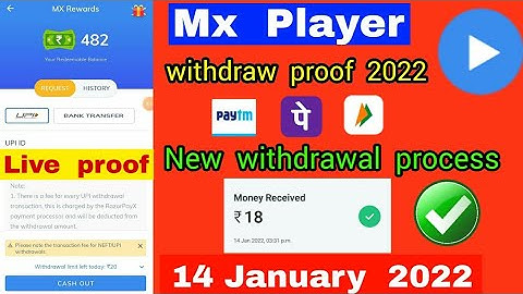 Mx player withdraw proof 2022 || Mx player new withdraw process full tutorial