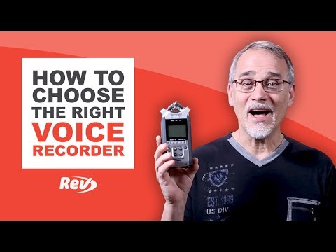 Video: Een Voicerecorder Kiezen Record