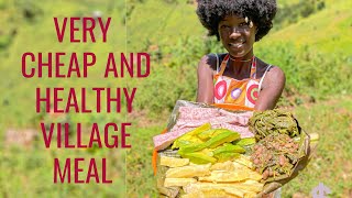 A very cheap and healthy African Village meal