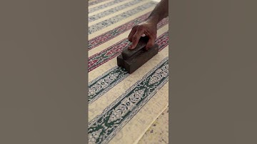 From Blank to Beautiful Block Printing on Fabric for Beginners #BlockPrinting #FabricCraft #Design