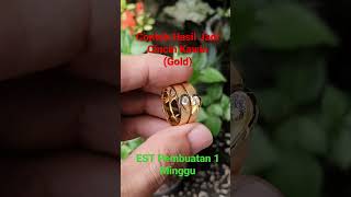 Hasil Jadi Pembuatan Cincin Kawin, (Gold)