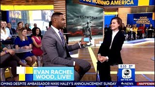 Evan Rachel Wood Chats Season 2 Westworld Premiere - GMA