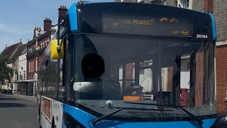 Journey onboard Stagecoach South 26144 (404 DCD) on Route 600 to Bognor Regis