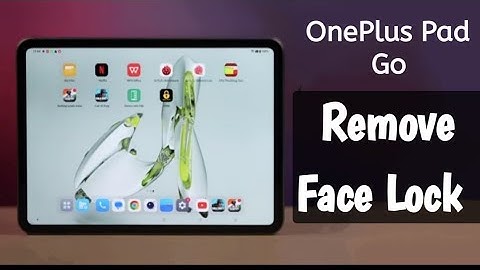 OnePlus Tab Go How to delete face lock, how to remove face lock OnePlus Pad