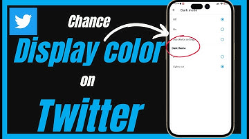 How To Change Twitter Display Color & Dark Mode 2024