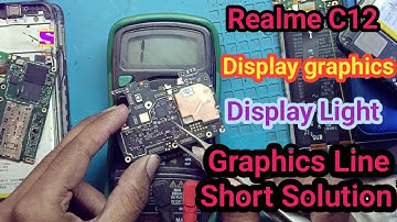 Realme C12 Graphics Display Light Problem Solution | Display graphics line Short Repair