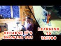 Fighting cabin fever learning to tattoo alone in the cabin  172