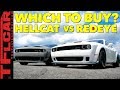 Compared! New 717 HP Dodge Challenger Hellcat vs 797 HP Redeye Slug Fest Review