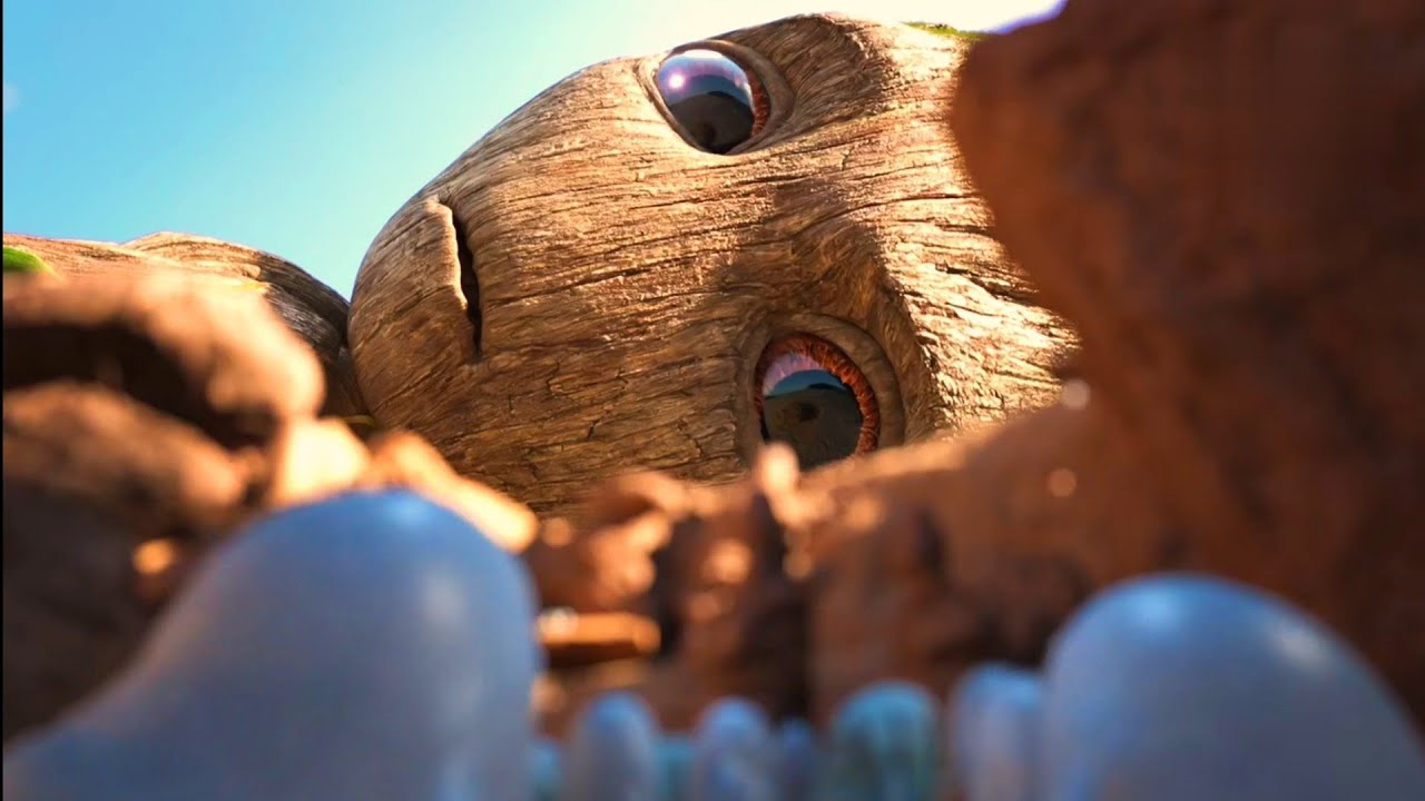 Little Groot With Some Small Creature