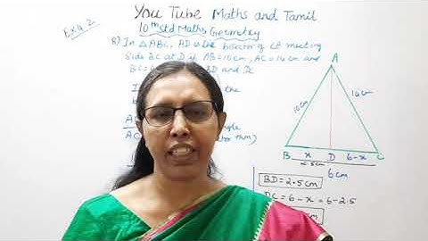 T.N. 10th  Maths   Exercise:4.2  Sum - 8|Geometry |chapter-4.