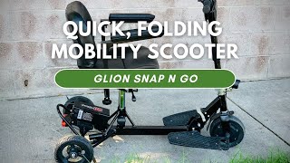 Quick, Folding Mobility Scooter -- Glion SnapnGo