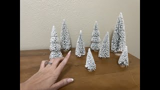 What I noticed about these mini Christmas trees