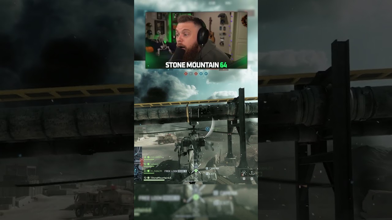 I got a Helicopter STUCK...