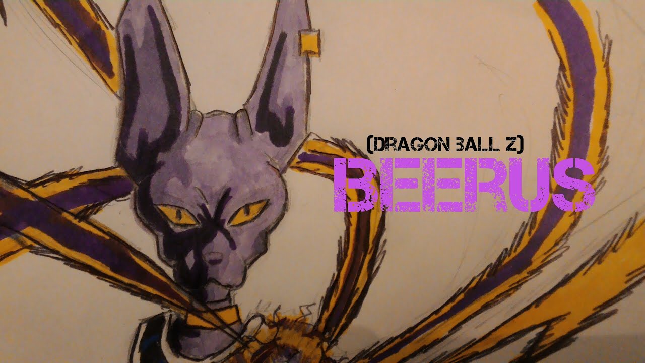 Beerus Drawing Tutorial - YouTube