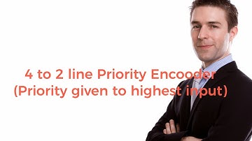 4 to 2 line Priority Encoder.with priority given to highest input