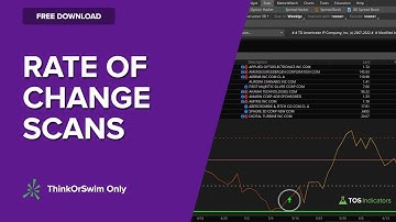 Build a Rate of Change Scan for ThinkOrSwim in 8 Minutes
