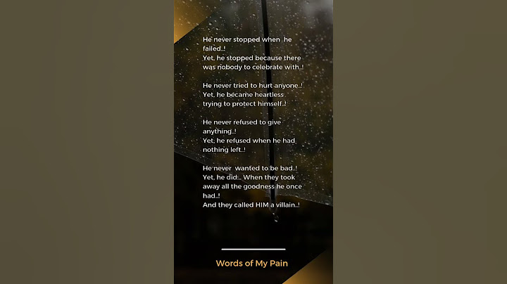 He was the villain. #pain #love #feelings #emotion #sad #hurt #healing #viral #reels #shorts #story