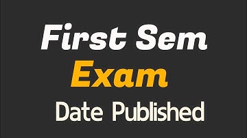 First sem exam date Published| #calicutuniversity #firstsemester #examdate