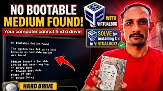 VirtualBox OS Install Error Fix | No Bootable Medium Found
