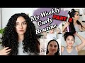 My Weekly Curly Routine How I Mask Wash &amp; Style Part 2