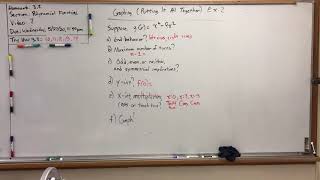 HW 3.2 Polynomial Functions (7) – Graphing (Putting It All Together) Example 2