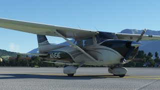 Completing a VirtualFlight.Online Flying School flight with the C172 in Microsoft Flight Simulator screenshot 4