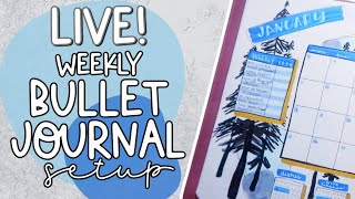 🔴 LIVE PLAN WITH ME | Weekly Bullet Journal Setup!