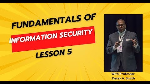 Fundamentals of Information Systems Security Lesson 5