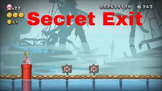 Sparkling Waters Haunted Shipwreck (Secret Exit ㊙️) | New Super Mario Bros. U Deluxe ⛳