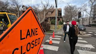 01-08-22-Sacramento, CA-Massive trees crash down on homes and cars in California Capital