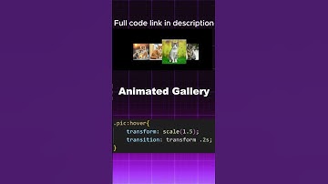 Image Gallery in HTML/CSS #shorts #youtubeshorts #viral #html