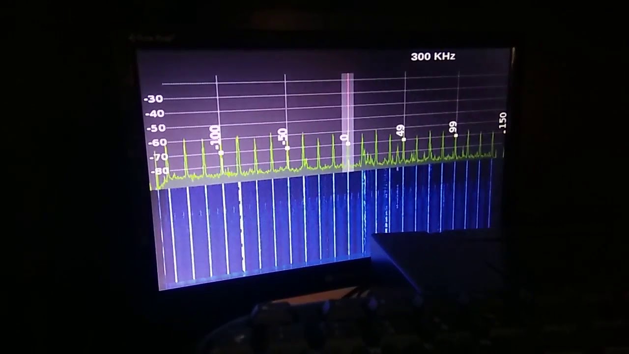GQRX sync with IC7410, raspberry and RTL dongle - YouTube