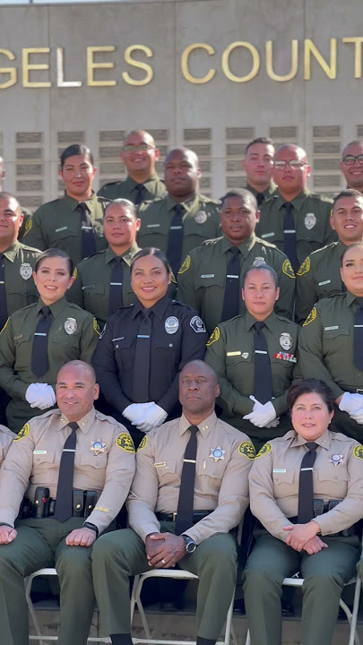 Custody Assistant Class #107 Graduation Photo with LASD executives and South Bay PD Chiefs.